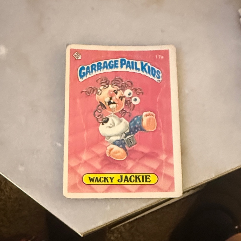 Garbage Pail Kids Wacky Jackie Trading Card - Pink